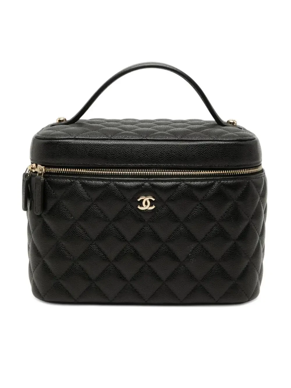 Chanel Medium Cc Quilted Caviar Vanity #290379C28B